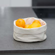Laden Sie das Bild in den Galerie-Viewer, Moderner Stoffbeutel // Brotbeutel // Brötchenkorb // 100% Baumwolle, 20 x 9 cm