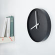 Laden Sie das Bild in den Galerie-Viewer, Moderne Wanduhr // Metall // Schwarz // Designer Wanduhr
