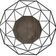Laden Sie das Bild in den Galerie-Viewer, Moderner Obstkorb - Metall Schwarz Holz Design Braun - CALUTEA