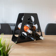 Laden Sie das Bild in den Galerie-Viewer, Modernes Weinregal // Metall // Schwarz // Stehend // Designer Weinständer - CALUTEA