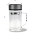 Laden Sie das Bild in den Galerie-Viewer, Teebereiter mit Henkel // 300 ml // 100% dicht // Tee-Glas doppelwandig - CALUTEA