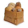 Laden Sie das Bild in den Galerie-Viewer, großer XXL Brotkorb // modern // veganes Leder als Stoff Alternative | faltbarer Krempelkorb 21cm Ø - CALUTEA