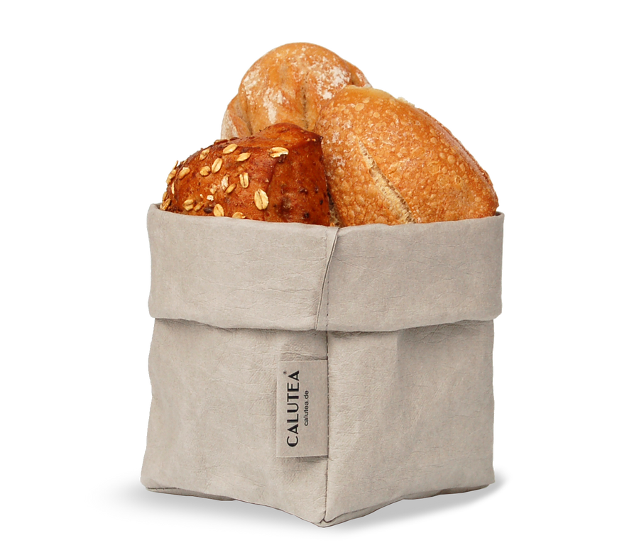 Kleiner Brotkorb // modern // veganes Leder // Krempelkorb